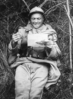 Soldier Reading a Letter