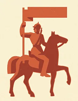 Horseback Riding Collection: Soldier Riding a Horse