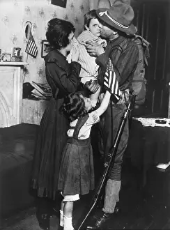 Private Prints: Soldier Saying Goodbye to Family