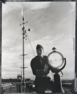 Searching Prints: Soldier Speaking to Bombers in the Air
