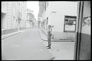 Panama Prints: Soldier Standing Guard