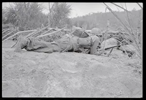 Bong Son Prints: Soldier Taking Cover