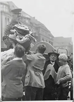 Soldier Unloading Truck