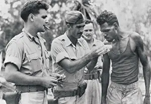 US Soldiers with Aborigine