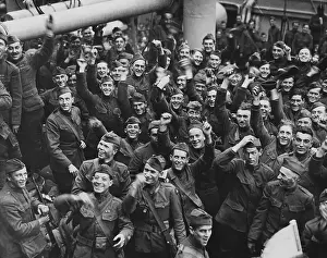 Hoboken Prints: Soldiers Arriving in Hoboken, New Jersey