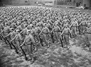 Soldiers at Attention