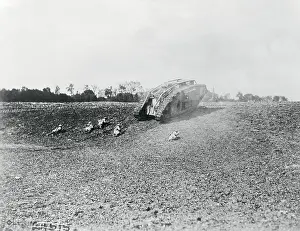 Soldiers Backing Up Tank