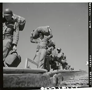 Incheon Prints: Soldiers Boarding a Landing Ship