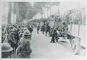 Soldiers Boarding Troop Carriers