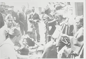 Madrid Prints: Soldiers During Break in Fighting