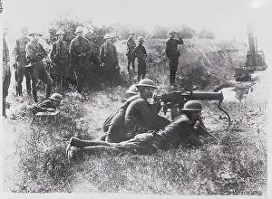 Indiana Prints: Soldiers Canvassing Area of Mine