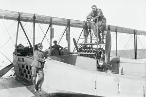 Mineola Prints: Soldiers and Caproni Airplane
