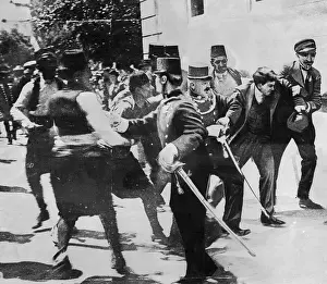 Nationalist Prints: Soldiers Capturing Assassin of Archduke Ferdinand