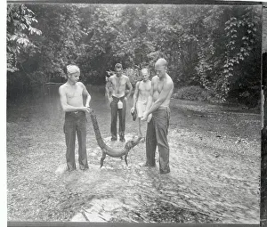 Crocodile Prints: Soldiers Carrying Crocodile