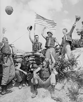 Soldiers Celebrate Cease-Fire