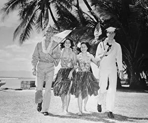 Soldiers Celebrating with Hawaiian Women