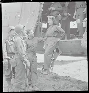 Soldiers Chatting with Nurse