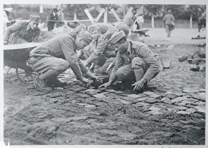 Soldiers Constructing Road by Hand