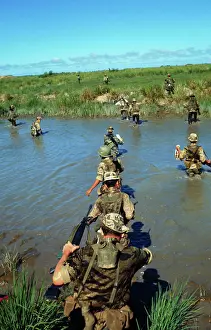 Special Forces Prints: Soldiers Crossing River
