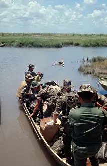Special Forces Prints: Soldiers Crossing River by Boat