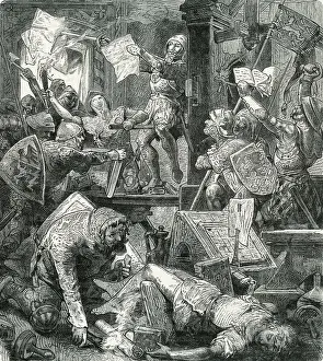 Mainz Prints: Soldiers Destroying Printing Presses