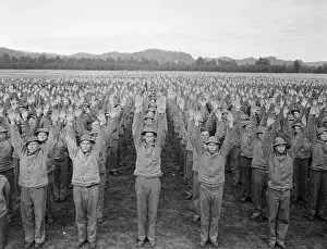 Calisthenics Prints: Soldiers Doing Calisthenics