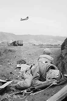 Soldiers Ducking for Cover