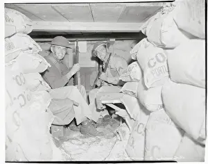 Honolulu Prints: Soldiers in Dugout