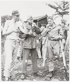 Soldiers Eating American Food