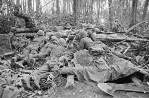 Brigade Prints: Soldiers Engaged in Long Crawl to Crest