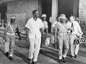 Leopoldville Prints: Soldiers Escorting Louis Lumumba in Street