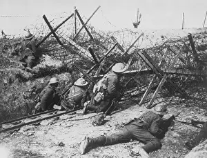 Barricade Prints: Soldiers Fighting