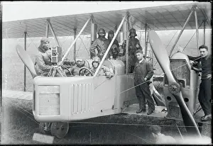 Soldiers Gathering In and Around Aircraft