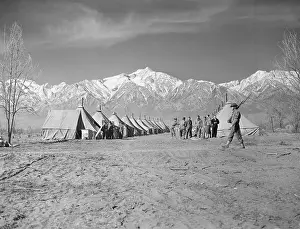 Austerity Prints: Soldiers Guarding Camp