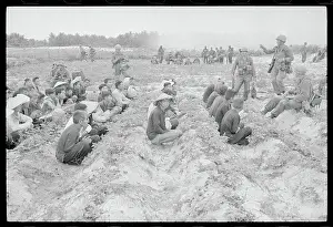 Bong Son Prints: Soldiers Guarding Captured Viet Cong Suspects