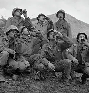 Infantry Prints: Soldiers Gulp Down Coca Cola