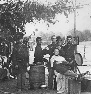17039, Neg Prints: Soldiers Haircut