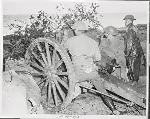 Soldiers Held Up Behind Their Weaponry