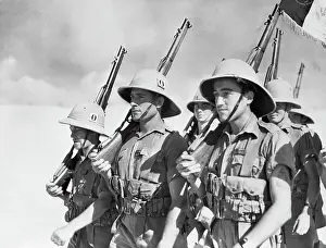 Soldiers With Helmets, Rifles