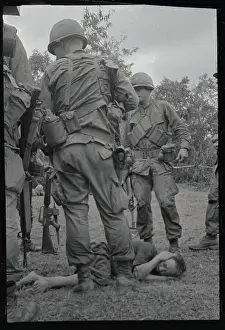 Da Nang Prints: Soldiers Interrogating Viet Cong Suspect