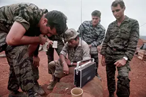 Special Forces Prints: Soldiers Listening to Portable Radios