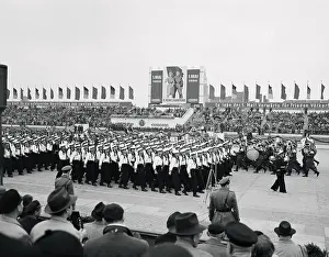 Soldiers Marching in May Day Parade