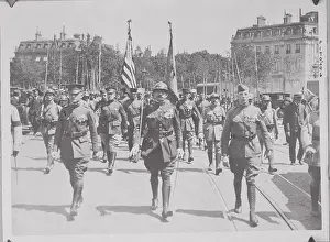 Discipline Prints: Soldiers Marching in Streets