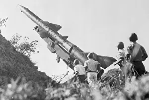 Hanoi Prints: Soldiers Near a Missile