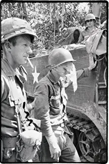 Soldiers near Tank