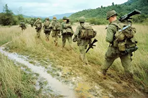 Military Operation Prints: US Soldiers Participating in Operation Thayer II