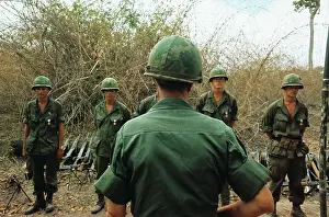 Soldiers on Patrol in Vietnam