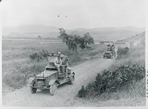 Algeria Prints: Soldiers Patrolling in Cars