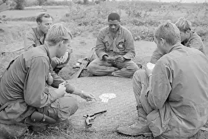 Soldiers Playing a Game of Poker