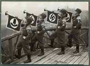 Soldiers Playing Horns